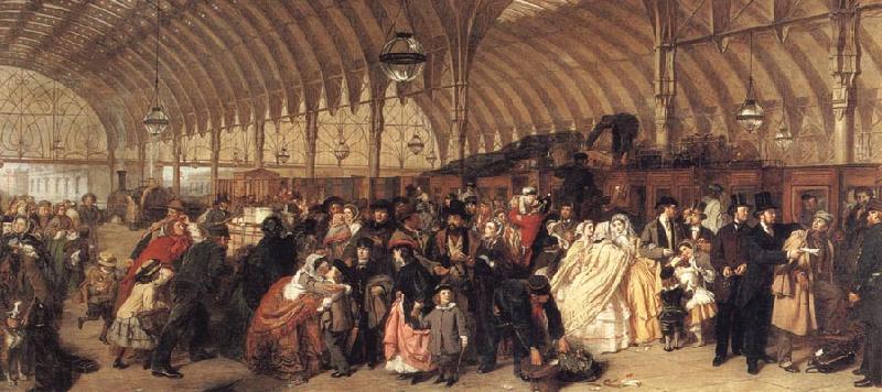 William Powell  Frith The Railway Station